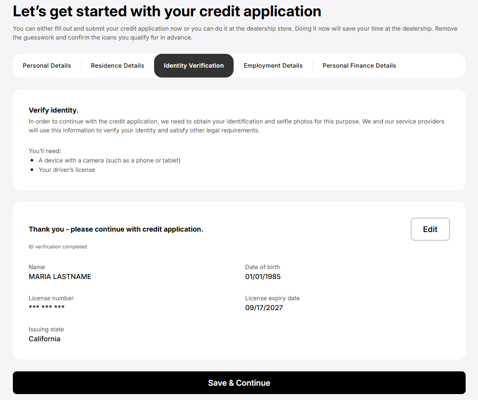 Identity Verification