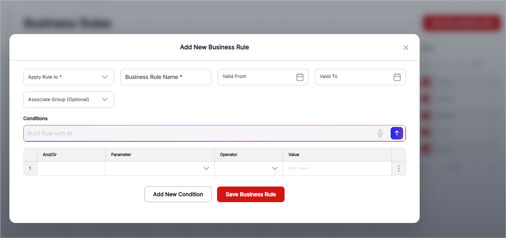 Create Business Rules