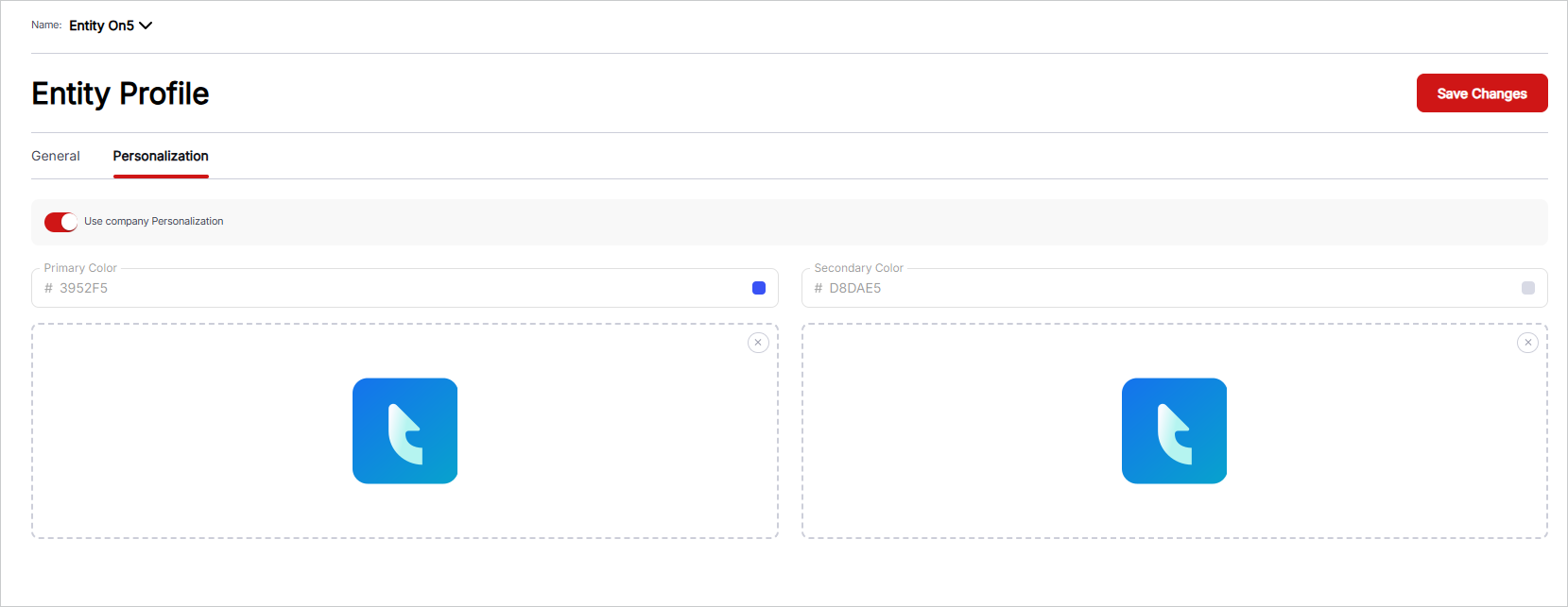 Entity Profile Personalization