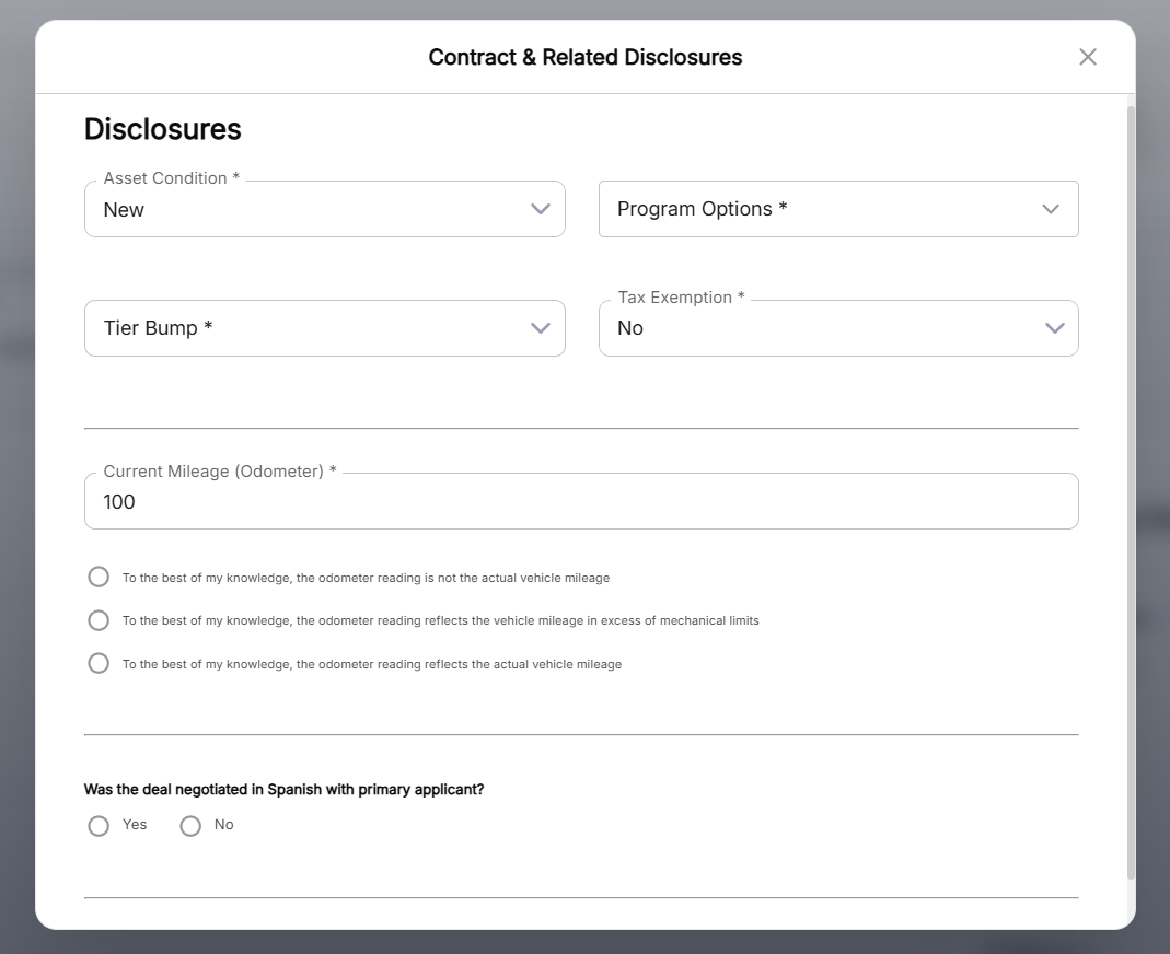 Contract Disclosure