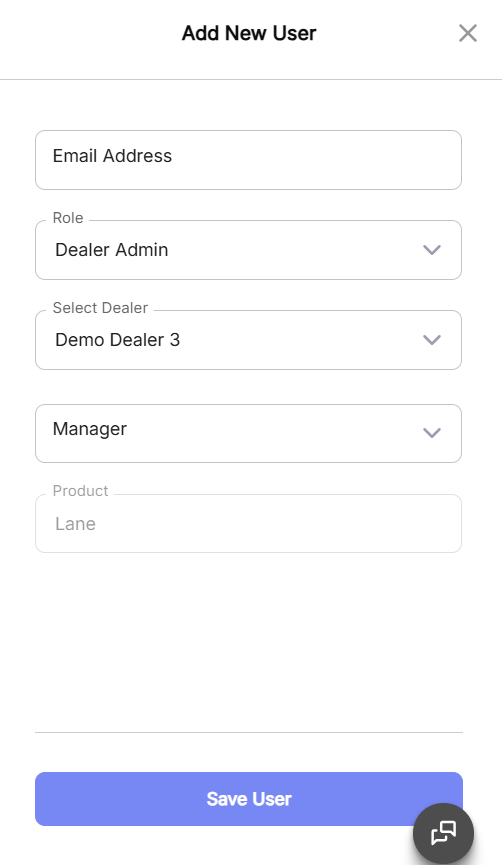Dealer Admin Specific